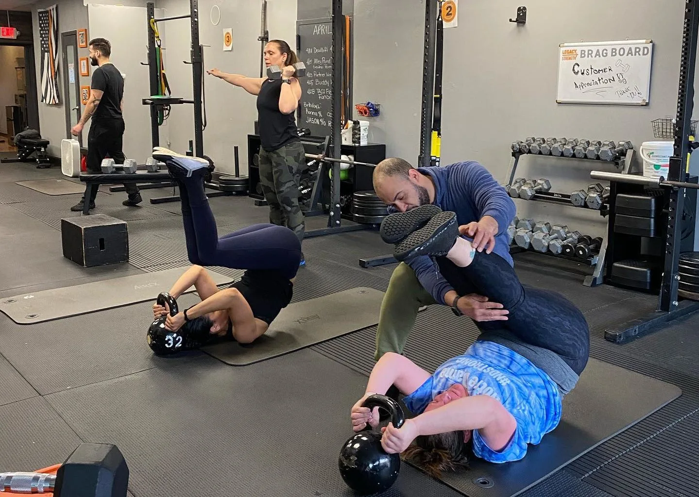 High-energy group fitness class